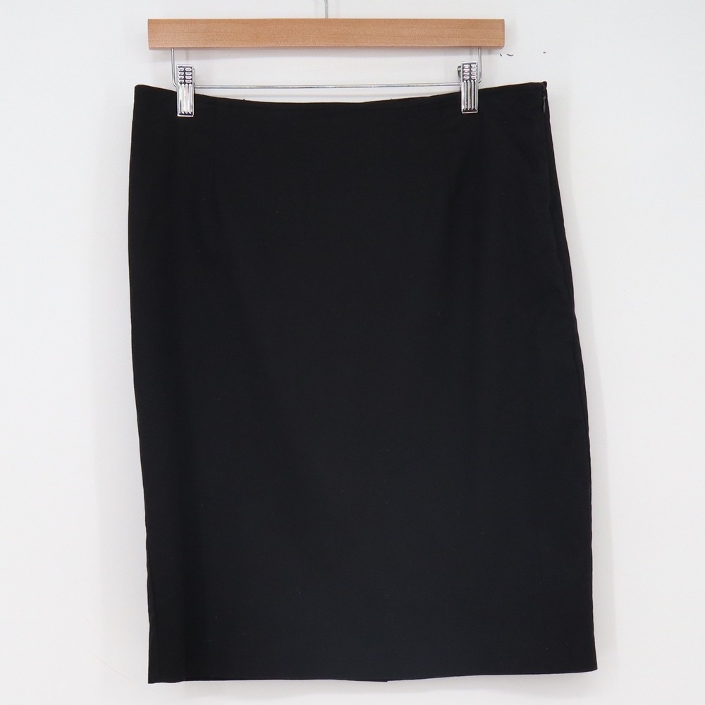 Joan Rivers Skirt Womens M Black Cotton Blend Pencil New